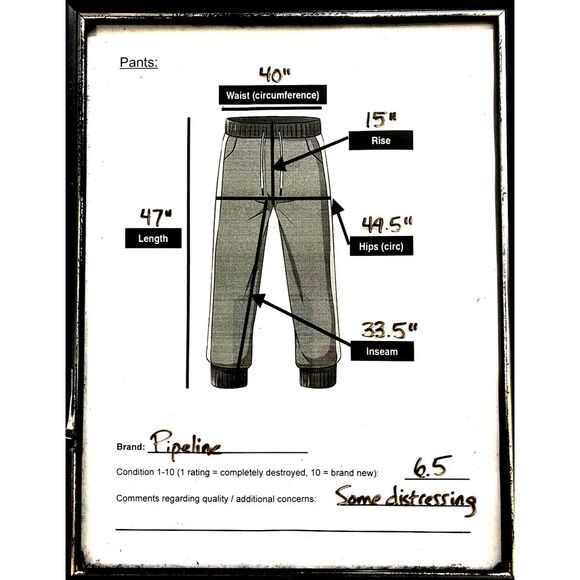 Pipeline Mens XL Vtg 80s 90s Surfing Lounge Pants Drawstring Pattern Beach Baggy - Picture 2 of 9